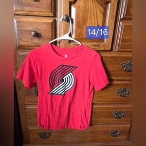 NBA Red and Black Graphic Tee
